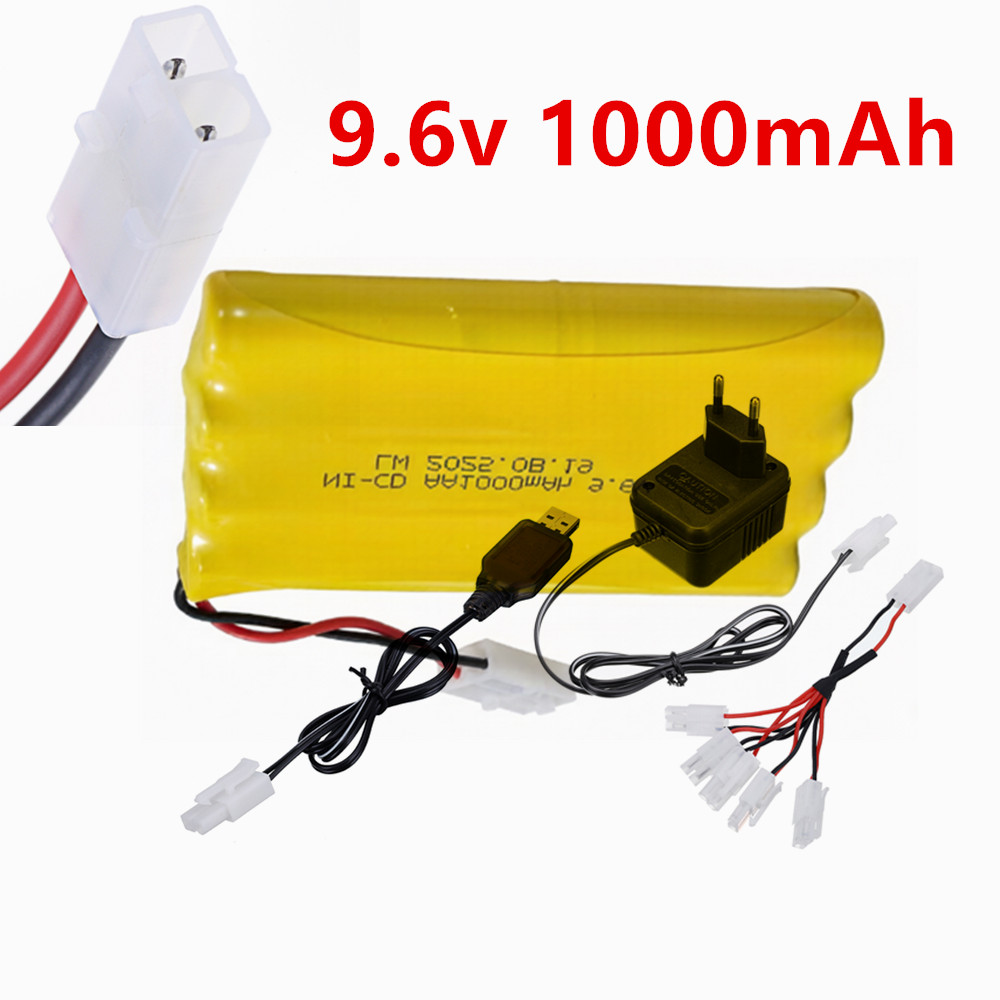 Rc Hobbyking - 9,6V 1000mAh Ni-CD AA Akku mit