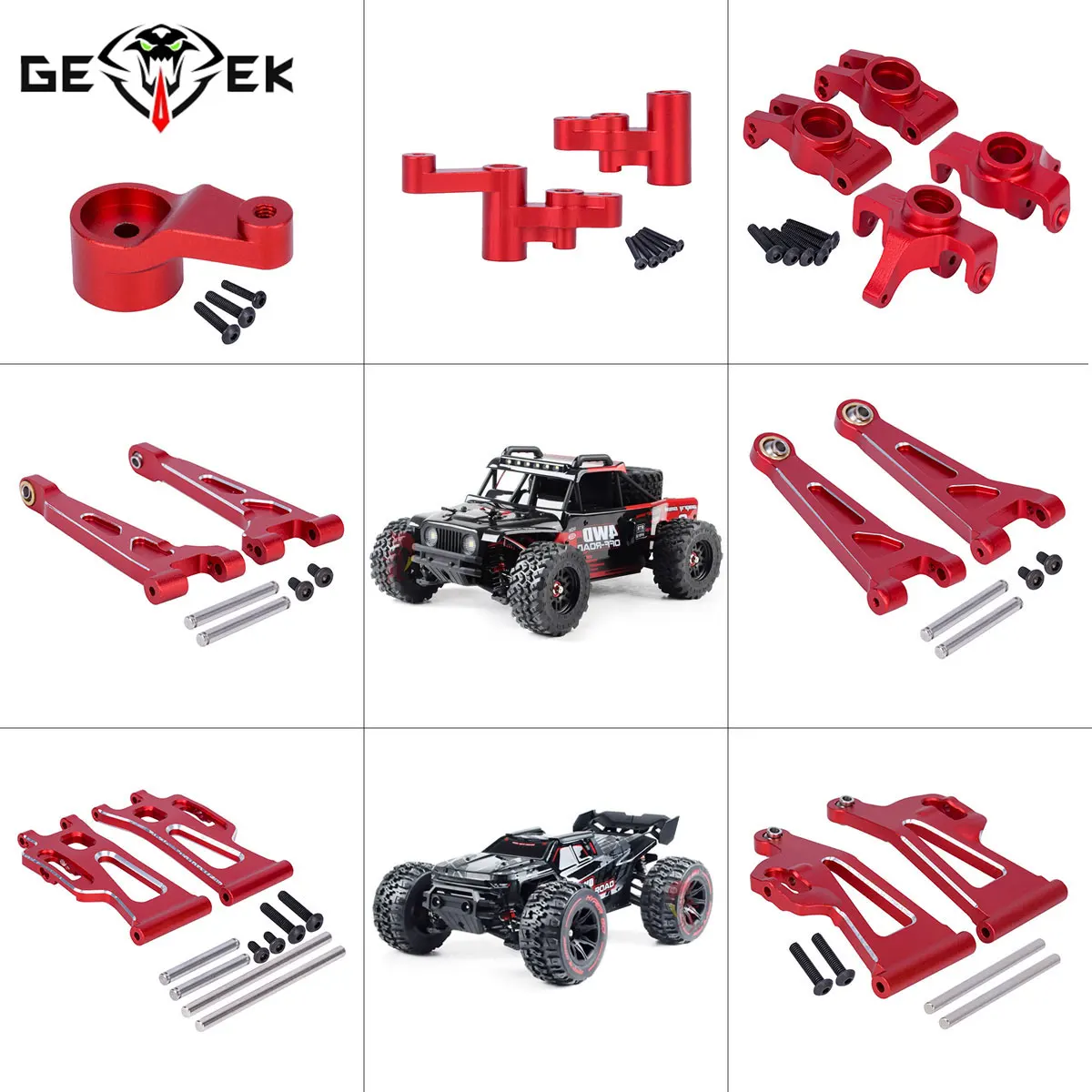 Rc Hobby Drift Car - CNC Aluminium Lenkungskupplung Vordere und Hintere