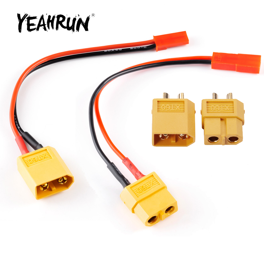 Rc Hobby Room - YEAHRUN JST-Adapterkabel männlich/weiblich, XT60-Batteriestecker, Bananenstecker für