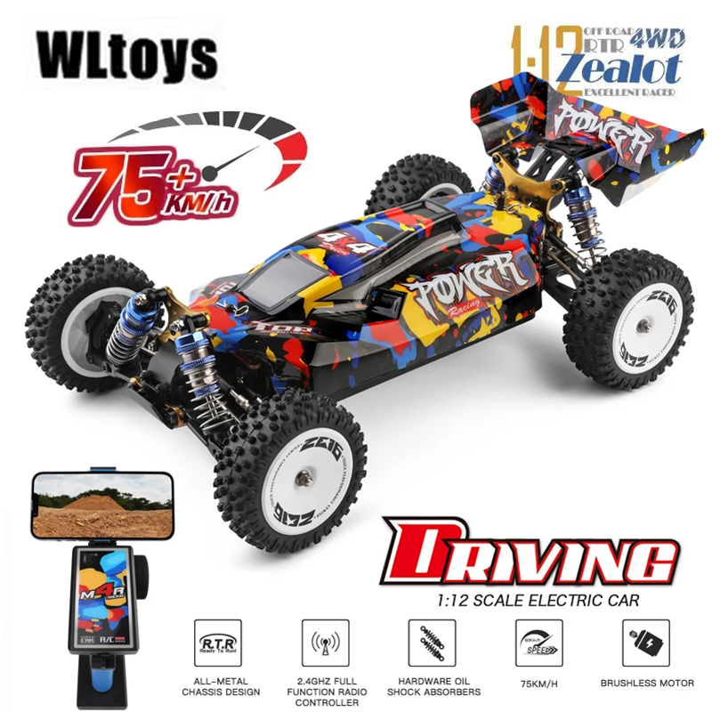 Rc Hobby Drift Car - WLtoys 124017 124007 75 km/h RTR