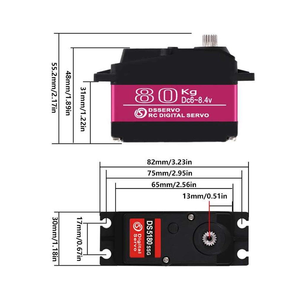 Dsservo Wasserdicht DS5180 80  – Rc Hobby Products Bewertung und Preis